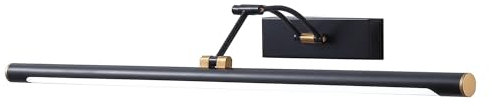 Miratic Badezimmer Lampe 4000K Spiegelleuchte Bad in Schwarz IP44 Wasserdicht Neutralweiß Lichtfarbe Perfekte Lampe für Badezimmer (50cm/9W/990lm)