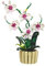 ZOYDP Klemmbausteine Blumen Orchidee, Blumen Klemmbausteine mit vase, DIY Blumen Bausteine, Künstliche Blumen Bauset zum Basteln Blumen Bauspielzeugsets für Frauen, Mädchen Geschenke (1192PCS)