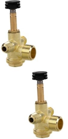 HOMSFOU 2 Stück Ventilschlauchverbinder Für Luftkompressor-rückschlagventil-zubehör Sicherheitssteuerung Mit Gewinde Ersetzt Alte Ventile