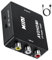 Pkouocry Convertisseur AV vers HDMI, adaptateur WII HDMI, prend en charge PAL/NTSC avec câble USB pour PS2 Wii xb0x Gamecube N64 SNES VHS PC PS3 Blu-Ray DVD (Convertisseur) (av2hdmi)
