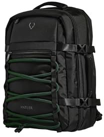 ANTLER - Discovery Backpack, 28L Rucksack with Laptop Pocket, Suitcase Sleeve, Water-Resistant, Durable Carry-On Travel, Work, Gym Bag for Men & Women - Green