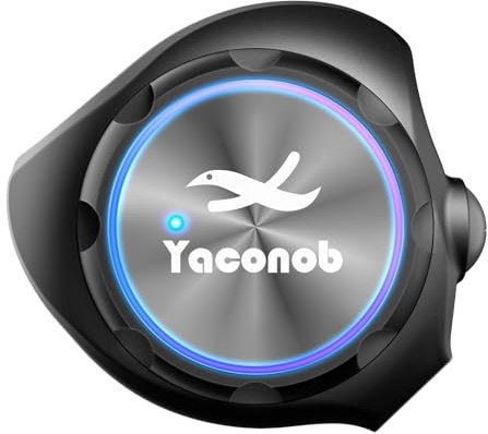 Yaconob Y3 Helmet Bluetooth Intercom Headset (More Suitable for Couples), Auto Answer Phone, Music, Intercom, Active Noise Cancellation, Waterproof (1 Pack)