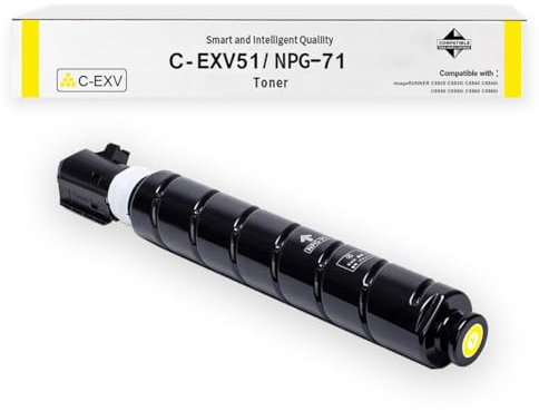 Amla Toner Kompatibel mit Canon EXV51 Toner Gelb C-EXV51 Toner Canon 0484C002 für Canon C5535 Canon C5540 Canon iR ADV C5550 Canon iR ADV C5560 Canon DX C5740i DX C5735i DX C5750i DX C5760i