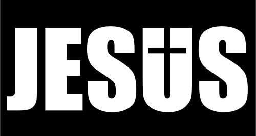 Rakelfix Jesus Kirche Religion Kreuz Christen Aufkleber Größe/Farbe ANPASSBAR Sticker Autoaufkleber