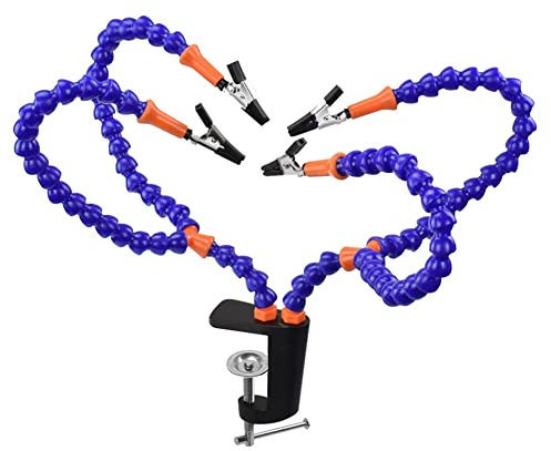 Asyduey 4 StüCke Flexibler Arm, Helfende HäNde, Dritte Hand, LöT Werkzeug, Leiter Platten Halter, SchweißStäNder für die Reparatur Von Leiter Platten
