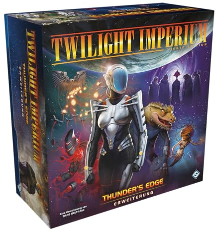 asmodee, Twilight Imperium 4. Edition – Thunder's Edge, Erweiterung, Fantasy Flight Game, Expertenspiel, 3-8 Spieler, 14+ Jahre, 240-480 Minuten, Deutsch