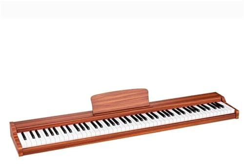 Electronic Piano Portable Electronic Organ 88 Keys Professional Adult Keyboard Instruments(Orange)