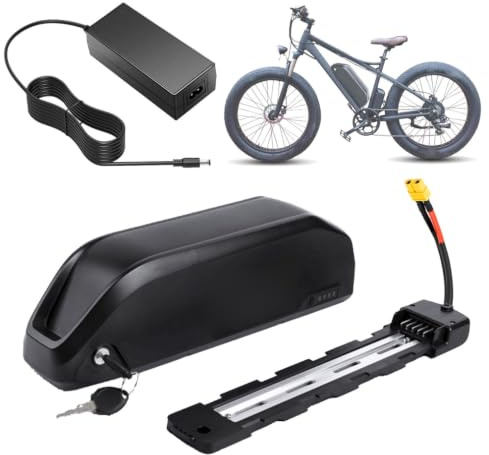 SSCYHT Batteria per ebike 48V 15.6Ah 13Ah Batteria al litio 36V 10.4Ah 12.5Ah Batterie di ricambio 52V Batterie per bici elettriche con caricabatterie e connettore a 5 pin,36v10.4ah