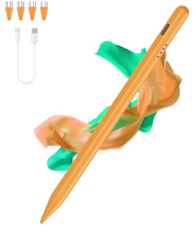 Tablet Stift für Android-Tablets/Smartphones, Schnellladung Stylus Pen | für Android/iOS, Eingabestifte for Writing&Drawing Handy Stift for iPhone/Samsung/HW/Lenovo/Vivo/Mi Tablet&Handy,Orange