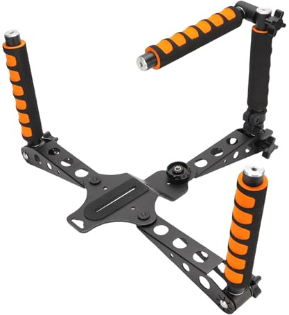 Jectse DSLR Camera Shoulder Rig Kit Camera Stabilizer Kit with Adjustable Height Handle Grip for Vloggers Live Streamers Filmmakers