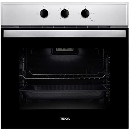 Teka HBB 535 - Horno Convencional de 60 cm con HydroCleanECO, 3 Funciones de Cocinado, Soportes Cromados, 5 Alturas de Cocinado, Color Acero Inoxidable