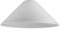 MiniSun | Modern White Frosted Glass Tapered Ceiling Light Shades | Pendant Lights, Home Décor & Improvement Essential | Set of 2 | 300cm Shade Width