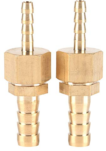 2 unids Latón de manguera Espiga Paquete de liberación rápida Acoplador roscado Enchufe de conexión Conector 4-6 mm para estanque de piscina manguera Adaptadores de tuberías