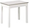 Mesa de Cocina Extensible Blanca RDEC, 80X50 cm. Extensible 110x50 cm Canto Efecto Cristal.