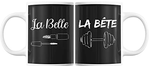 Mugs couple Le Belle et la Bête | Tasses Duo Amour