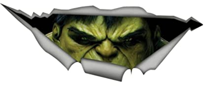 Für Hulk Torn Metall Aufkleber Lustige Auto Aufkleber Fenster Stoßstange 3D Auto Styling Auto Zubehör Aufkleber Vinyl Aufkleber 13 cm x 5 cm