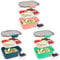Bugucat Bento Box 2000ML 3 Set, Lunch Box Lunch Container to Go with 4 Compartment Tray, Salad Bowl with Dressing Container, Meal Prep to Go Containers for Food Fruit Snack, Built-in Reusable Spoon