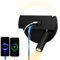 uksunvi LED lampe de lecture lampe murale USB type - C double interrupteur de bouche de charge réglable 12W spot LED 3000k lampe murale aluminium lit lumière pivotante (Lumière chaude ronde)