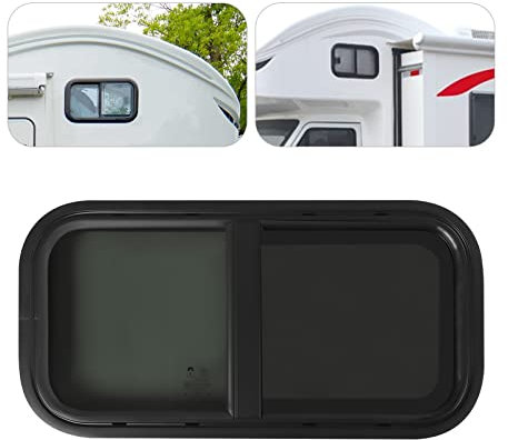 Caravan Seitenfenster Wohnwagenfenster Getönt Schiebefenster Wohnmobil Seiten Camping Fenster Wohnwagen RV Camper-Fenster Insektenschutz (600x300mm)