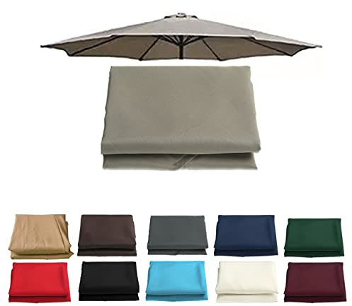 Paño de reemplazo de Paraguas Universal 6 Brazos/8 Brazos Mesa de Mercado Paraguas Toldo Jardín Parasol Cubierta de Dosel, más de 10 Colores