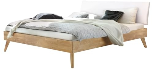 Hasena Trento Bett Pesaro 25 Eiche Bianco Kopfteil weiß 140x200