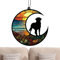 Erinnerungsornamente für Hunde, Ornamente für den Verlust von Haustieren | Haustier-Gedenk-Acryl-Hunde-Weihnachtsschmuck,Hunde-Beileidsornamente, Hunde-Gedenkanhänger für Wände, Veranden, Balkone, Hau