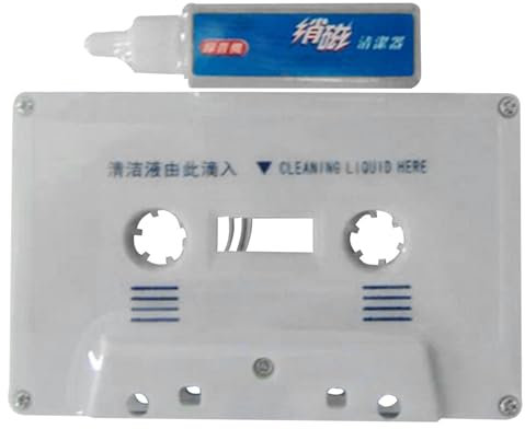 Cassette Cassette de Nettoyage Audio-Cassette │ Fluide de Nettoyage │ Kit de Maintenance pour Les Joueurs, terrasses et enregistreur │ Replier LA PUSSION ET Die pour Une qualité Claire