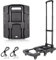 BBWELL Sackkarre Klappbar 200KG, Plattformwagen Erweiterbar, Klappbar Transportkarre mit 6 Lenkrollen 2 elastischen Kordeln, Teleskopgriff für Gepäck/Reisen/Umzug/Einkaufen/Bürogebrauch
