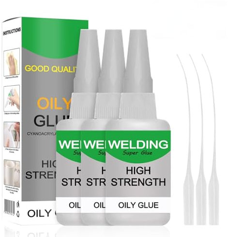 Sekundenkleber Extra Stark,50g Mächtiger Universalkleber, Schweißen Hochfester Ölkleber, Universal Wasserdichter Superkleber, Super Kleber, für Kunststoff Metall Keramik Leder Harz (3)