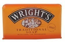 Drei Packungen von Wrights Kohle Teer Seife 125 g von Wright 's
