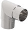 Sellon24® Edelstahl Eckbogen 90 Grad Rohrverbinder Bogen 42,4 Handlauf Geländer Endstück Rohrbogen Rundbogen V2A 0301.242