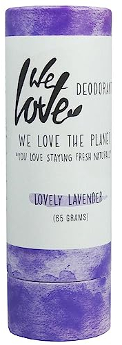 We Love The Planet - Deodorant Stick - Eco-Friendly & Natural 65g Deodorant - Long-lasting Protection - Aluminium-Free Formula - Lovely Lavender