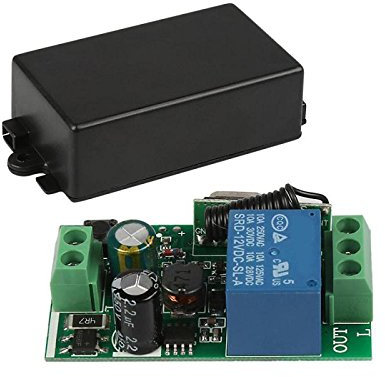 REFURBISHHOUSE 433 MHz AC 220V Interruttore di controllo remoto a 1 canale Mini modulo ricevitore rele' wireless per trasmettitore RF 433 MHz Box auto