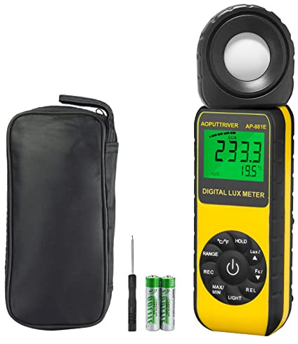 Aoputtriver, anemometro digitale professionale portatile AP-856A USB anemometro HVAC misuratore della velocità del vento con retroilluminazione Max/Min/Media funzioni per misurare velocità del vento