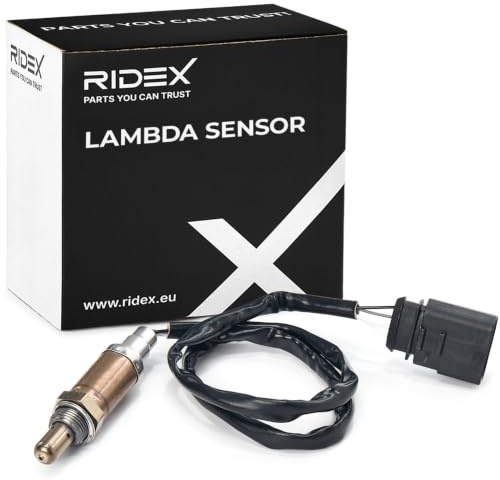 RIDEX 3922L0068 Lambdasonde Diagnosesonde nach Katalysator Oxygen O2 Sensor Beheizt Kompatibel mit VW Golf 6 5K1 036906262D 36906262D 6A906265AM