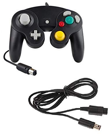 DARLINGTON & Sohns Cable alargador negro para mando Nintendo Game Cube Controller Negro GC Extansion Nintendo Cable