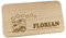 Personalisiertes Frühstücksbrettchen aus Holz mit Motiv und Name graviert Motiv Zug
