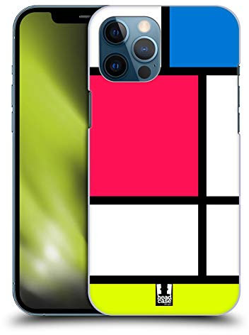Head Case Designs Neon Hued Tiles Hard Back Case Compatible With Apple iPhone 12 Pro Max