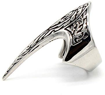 Ubestlove Glücksring Herren Rechteck Siegelring Edelstahl Herren Boho Ring Edelstahl Silber 59