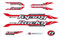 Fahrrad DEKOR Satz Rocky MTB Rahmen Frame Decal Sticker weiß rot 11 teilig