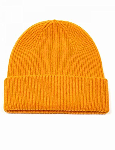 Colorful Standard Merino Wool Beanie Hat - Burned Yellow