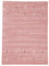 carpetfine Wollteppich Gabbeh Uni Rosa 160x230 cm | Moderner Teppich für Wohn- und Schlafzimmer
