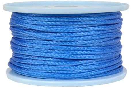 Dyneema - Corda intrecciata in Dyneema, diametro 4 mm, 50 m, colore: Blu