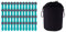 48 Wäscheklammern Soft Grip Softgrip Soft Touch Softtouch (48xTürkis, 1xSchwarz)