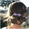 Yheakne - Barrette à cheveux en strass violet pour mariage - Accessoire brillant et décoratif de cheveux pour femme et fille - Violet