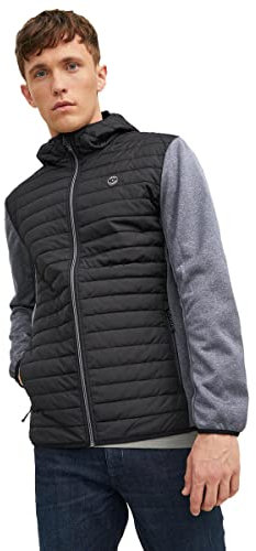 JACK & JONES Herren JjemGewatteerde Noos Jacke 12182242,Black 1,S