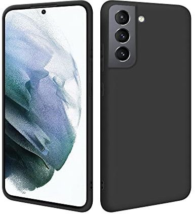 HSP Hülle für Samsung Galaxy S22+ 5G [Staubabweisend] Handyhülle | Premium TPU Silikon Case Schutzhülle | Kratzfest Stoßfest Fallschutz | Kabelloses Laden Kameraschutz | Passgenau Dünn Matt | Schwarz