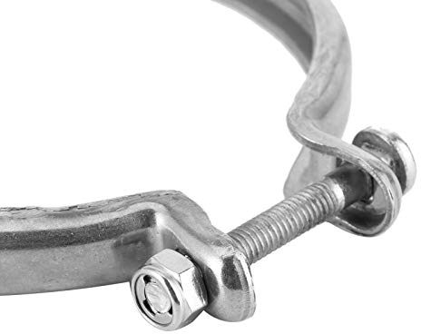 Turbinenauspuff V-Bandschelle Schmale Auspuffbanddichtungen Schelle Schalldämpferrohre Auspuffkrümmerschelle Edelstahl Passend für HY35 He351CW HE341 Turbolader