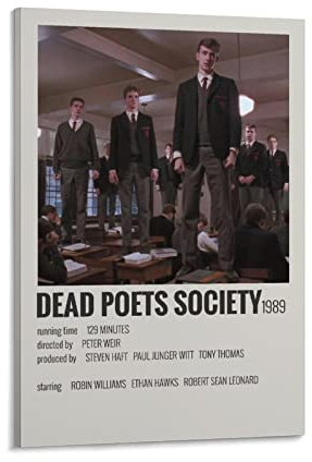Filmposter Dead Poets Society, klassisches minimalistisches Filmposter und Wandkunst, modernes Familienschlafzimmerdekor, Poster, 60 x 90 cm