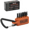 Spanner Screwdriver Bit Set - Railer 5PC S2 Steel 1 Spanner Snake Eyes Impact Driver Bit Set With A Tool Storage Bit Holder & Carabiner
